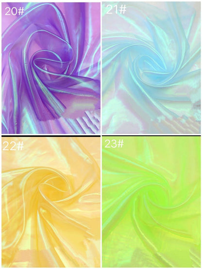 Iridescent Holographic Gauze Fabric, 150 cm Wide