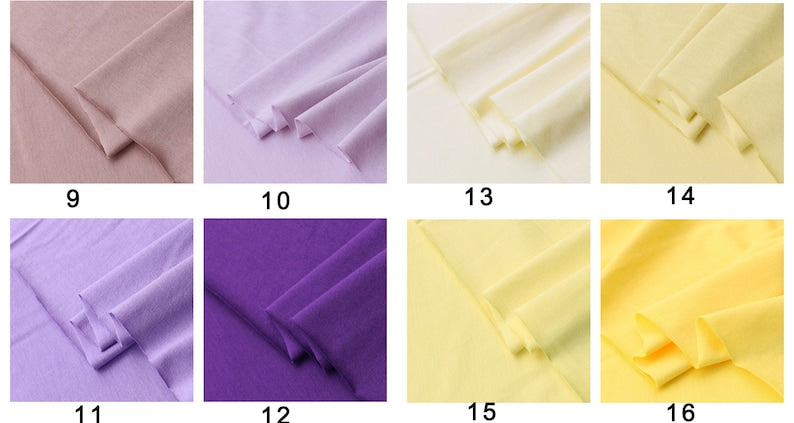 Cotton Jersey Knit Fabric, 100% Cotton for T-Shirts & Dresses