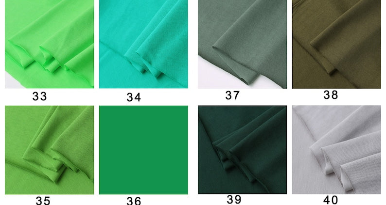 Cotton Jersey Knit Fabric, 100% Cotton for T-Shirts & Dresses