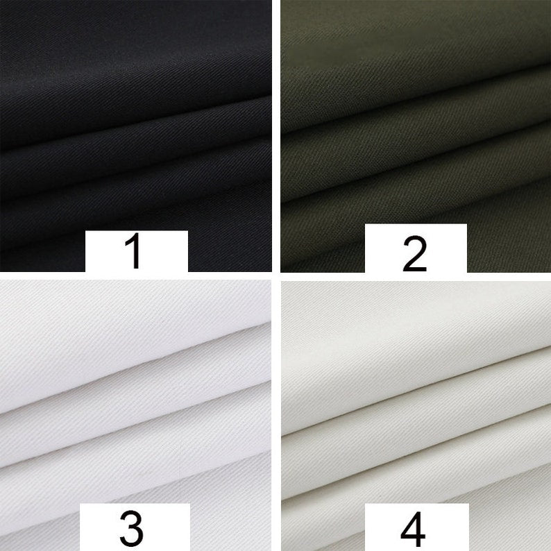 Twill Cotton Fabric, 100% Cotton for Jackets & Bags