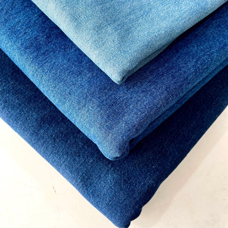 Stonewashed Denim Fabric, for Apparel & Crafts