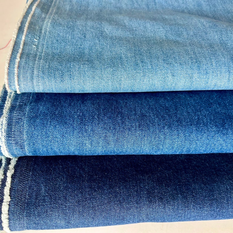 Stonewashed Denim Fabric, for Apparel & Crafts