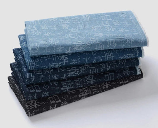 Jacquard Washed Denim - A
