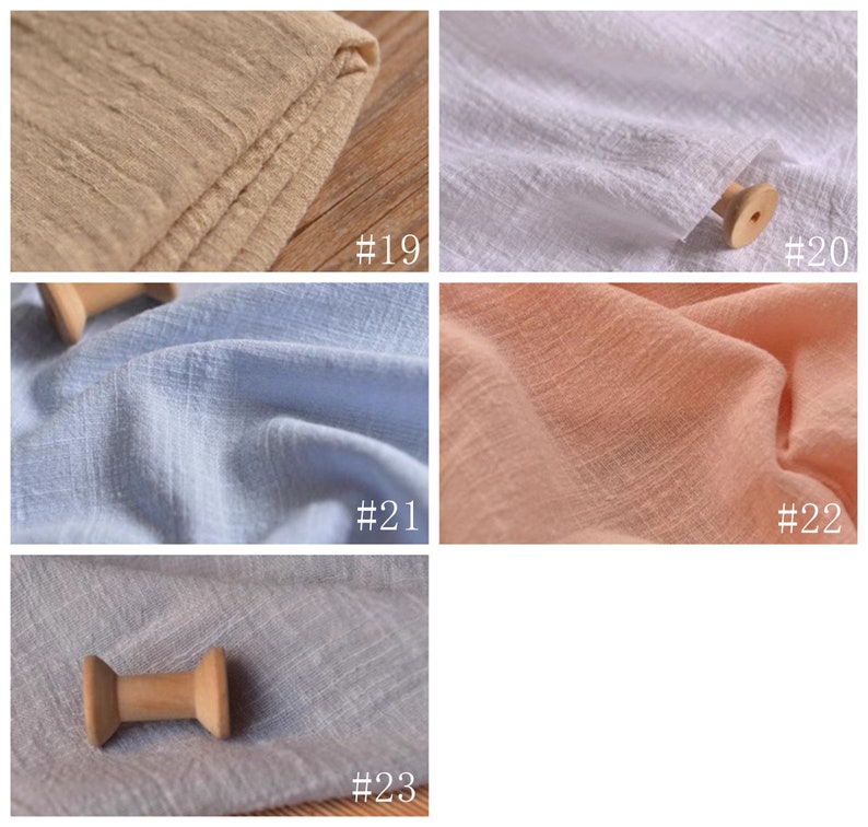 Bamboo Texture Cotton Linen - Swatch 4
