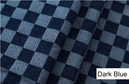 Checkerboard Jacquard Denim - Detail