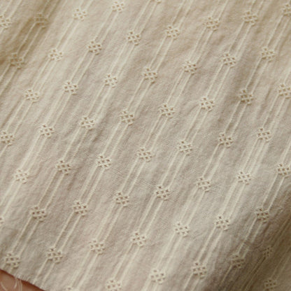 Dobby Stripe Cotton - Cream