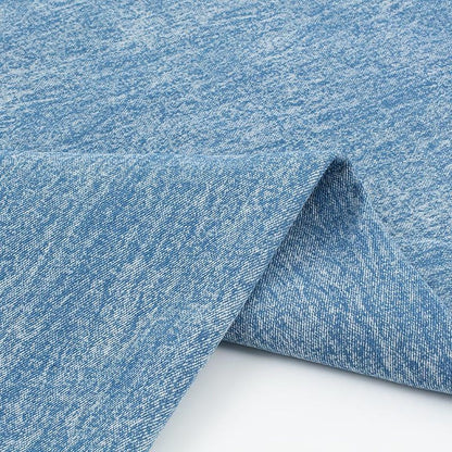 Denim Fabric - Thickened Rubbed White Washed Material for Jeans & Jackets by the Yard