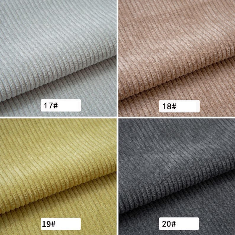 Corduroy Fabric, 8-Wale for Pants, Jackets & Bags