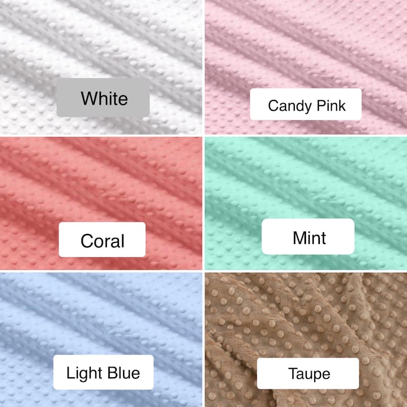Dimple Dot Minky - White