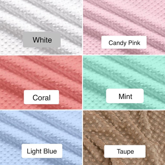 Dimple Dot Minky - White