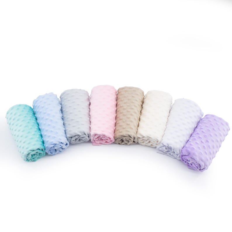 Minky Dot Fabric - Plush Detail