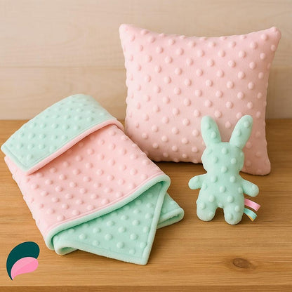 Minky Dot Fabric - Roll Display