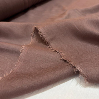 Brown Cotton Lawn Fabric, for Shirts & Dresses - Brown