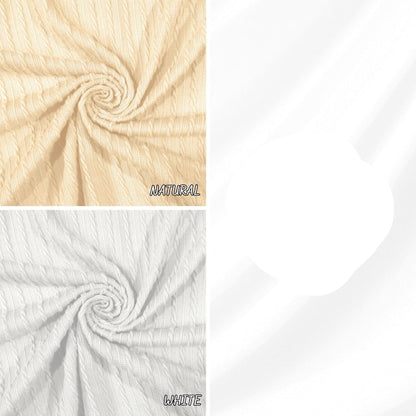 Cable Knit Chain Jacquard Fabric - Swatch