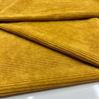 Mustard Corduroy Fabric, Cotton for Dresses & Home Decor