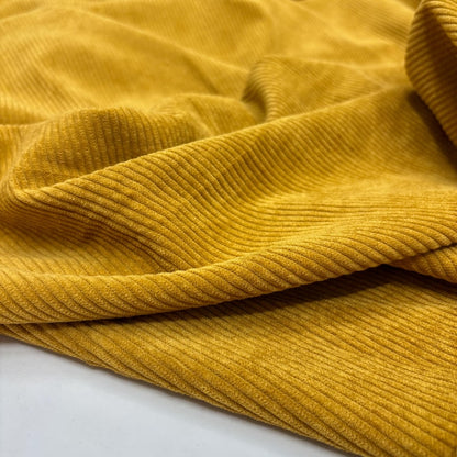 Mustard Corduroy Fabric, Cotton for Dresses & Home Decor