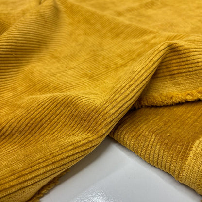 Mustard Corduroy Fabric, Cotton for Dresses & Home Decor