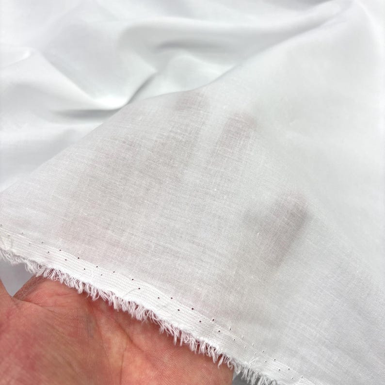 White Cotton Lawn Fabric, for Baby & Crafts