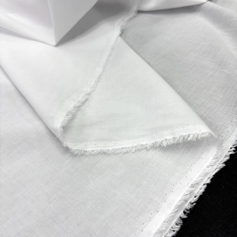 White Cotton Lawn Fabric, for Baby & Crafts