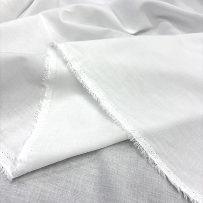 White Cotton Lawn Fabric, for Baby & Crafts - White