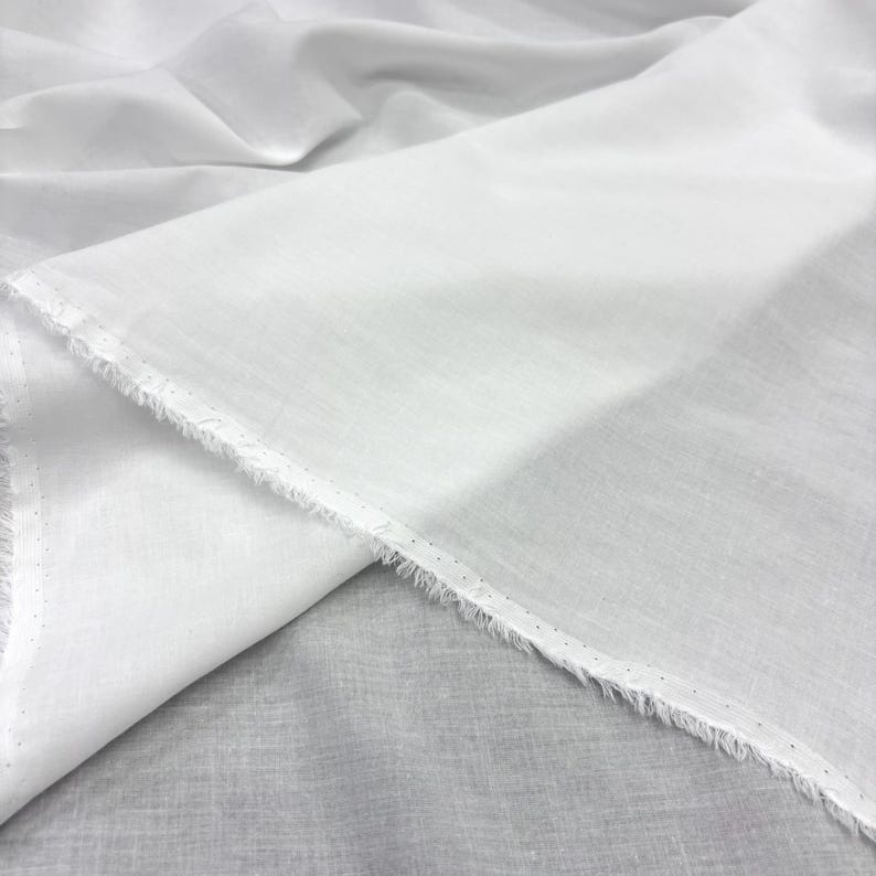 White Cotton Lawn Fabric, for Baby & Crafts