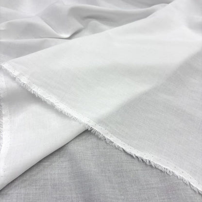 White Cotton Lawn Fabric, for Baby & Crafts