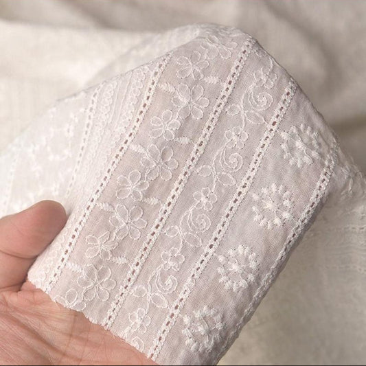Floral Cotton Eyelet - 2