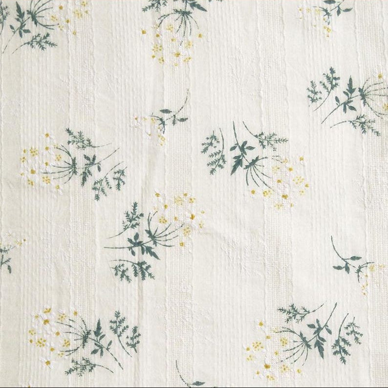Floral Woven Cotton Jacquard - 7