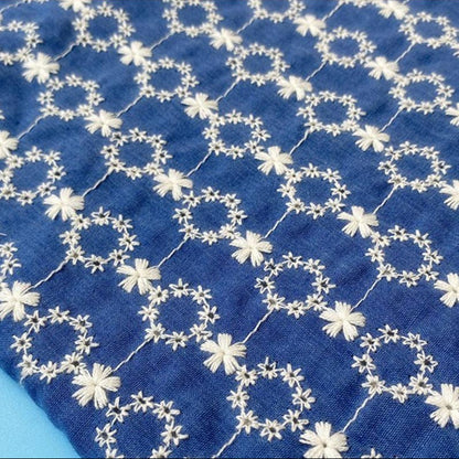 Floral Embroidered Gauze - 7