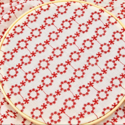 Floral Embroidered Gauze - 10