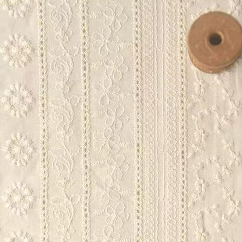Floral Cotton Eyelet - 4