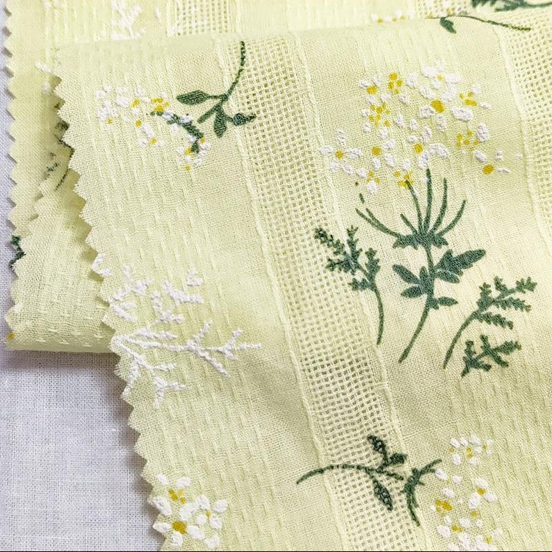Floral Woven Cotton Jacquard - Pink