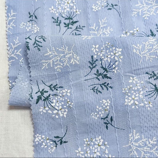 Floral Woven Cotton Jacquard - Green