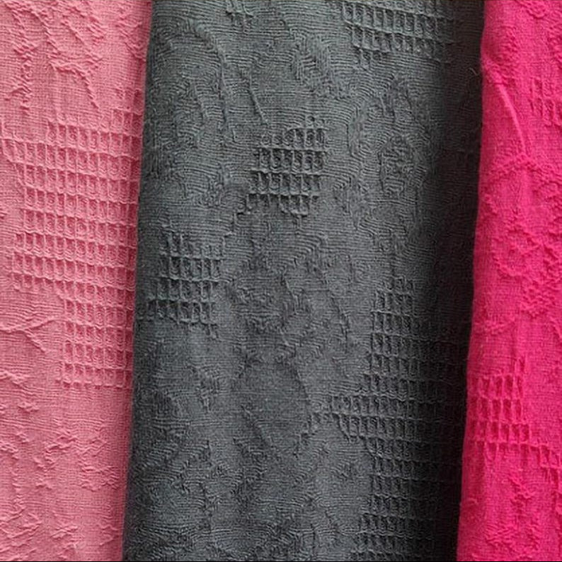 Washed Cotton Voile Jacquard - Texture