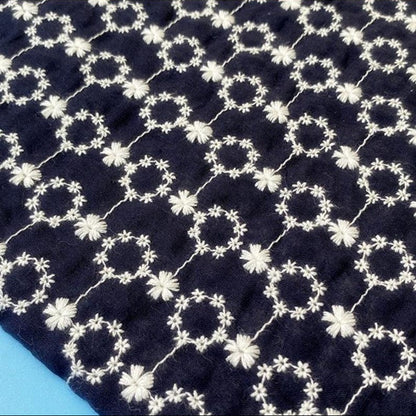 Floral Embroidered Gauze - 5