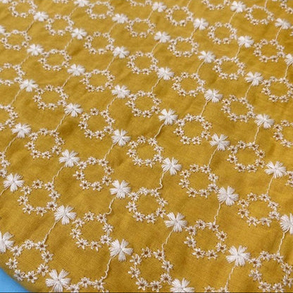 Floral Embroidered Gauze - 4