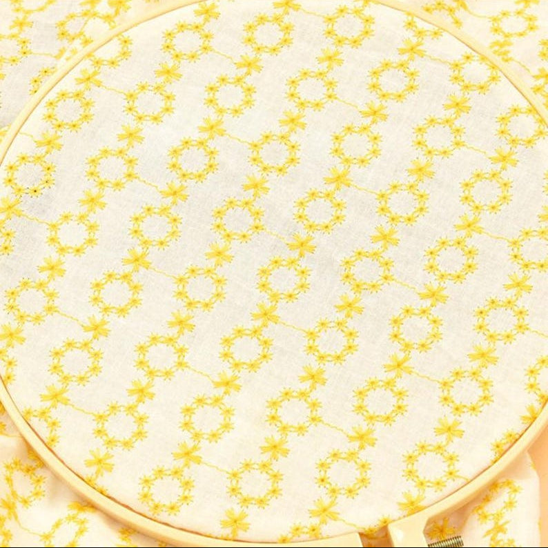 Floral Embroidered Gauze - 8