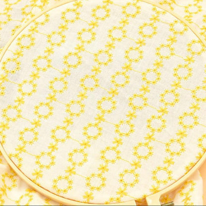 Floral Embroidered Gauze - 8