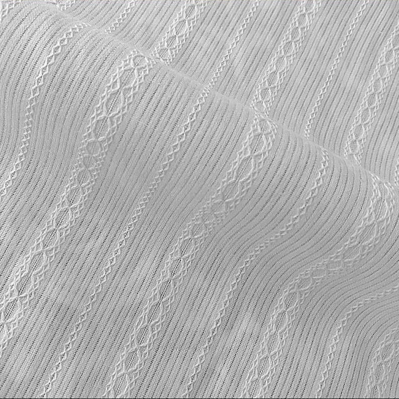 Embroidered Cotton Pointelle Knit - Detail