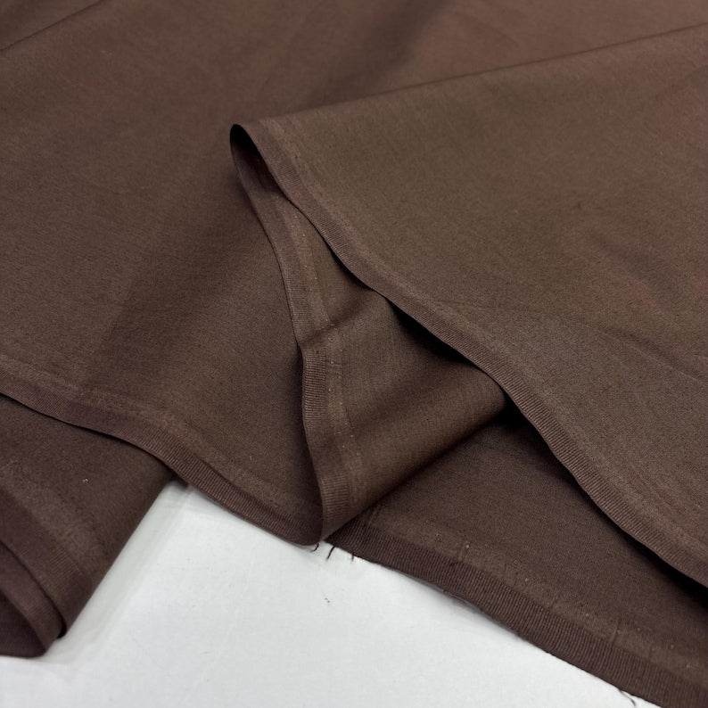 Chocolate Cotton Poplin, for Shirts & Dresses