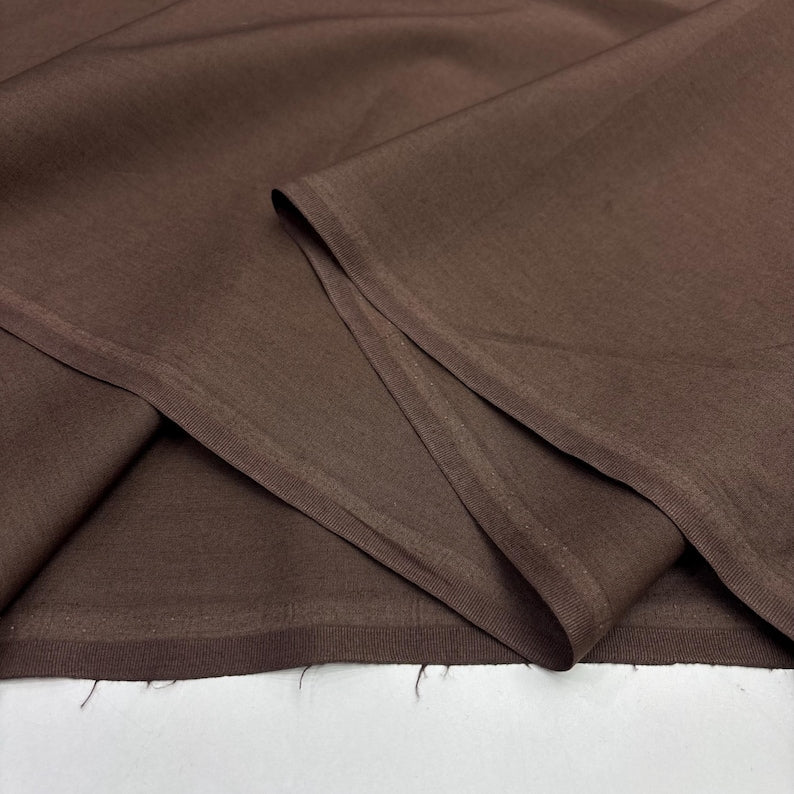 Chocolate Cotton Poplin, for Shirts & Dresses