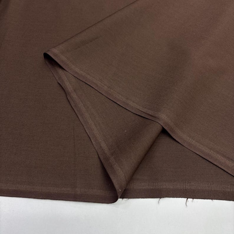 Chocolate Cotton Poplin, for Shirts & Dresses