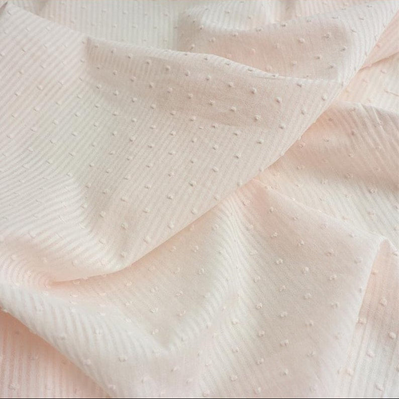 Cotton Swiss Dot Jacquard Fabric - Application