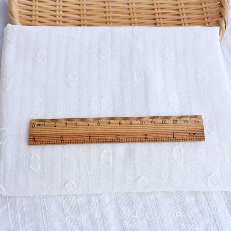 Cotton Swiss Dot Jacquard - 3