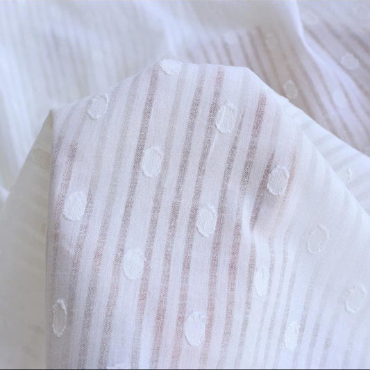 Cotton Swiss Dot Jacquard - 1