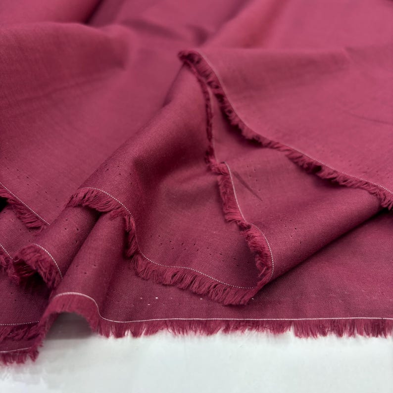 Burgundy Cotton Voile Fabric, for Scarves & Dresses