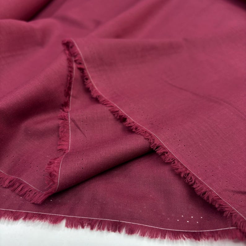 Burgundy Cotton Voile Fabric, for Scarves & Dresses - Burgundy