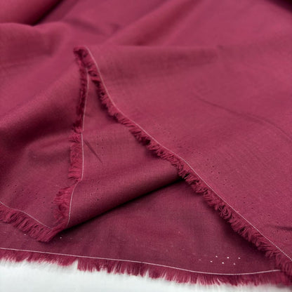 Burgundy Cotton Voile Fabric, for Scarves & Dresses - Burgundy