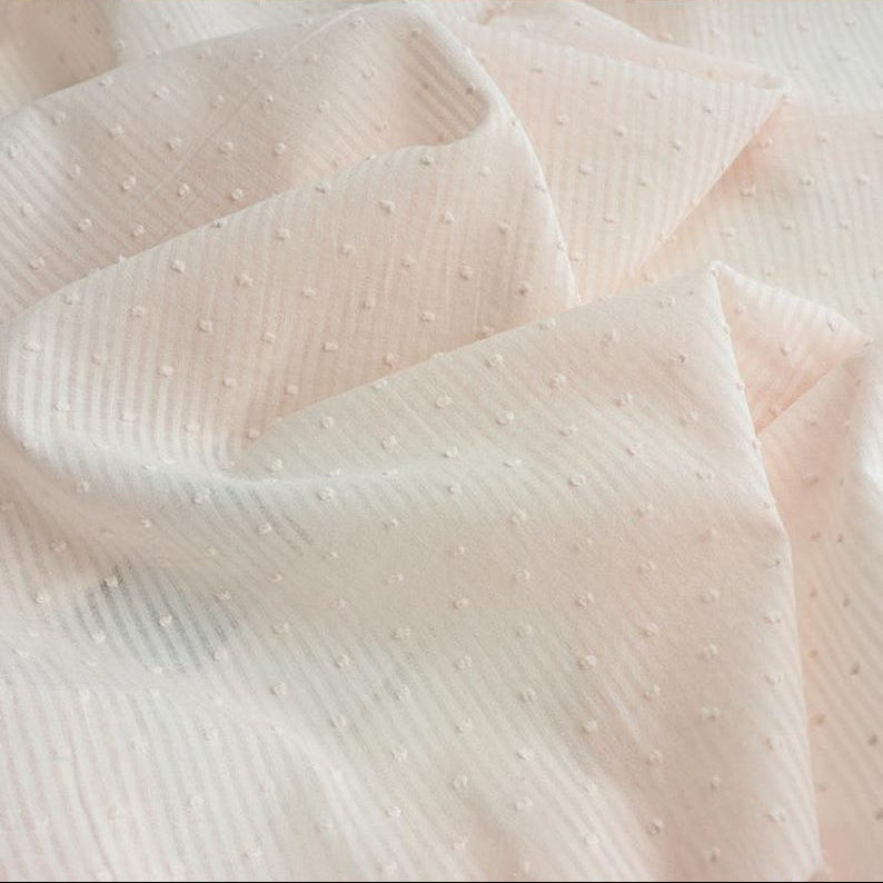 Cotton Swiss Dot Jacquard Fabric - Detail