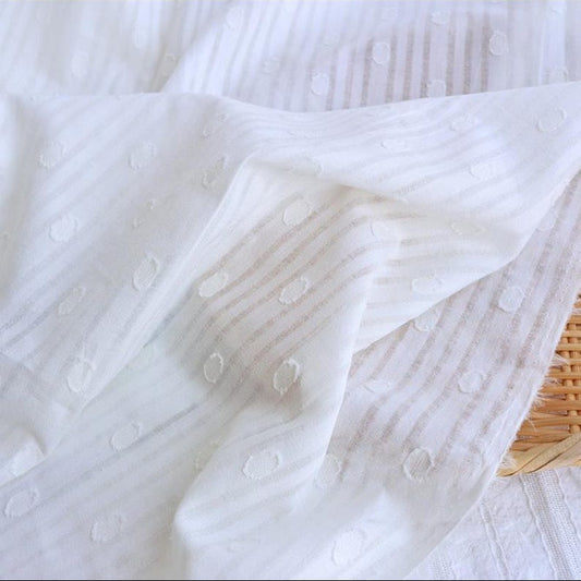 Cotton Swiss Dot Jacquard - 2